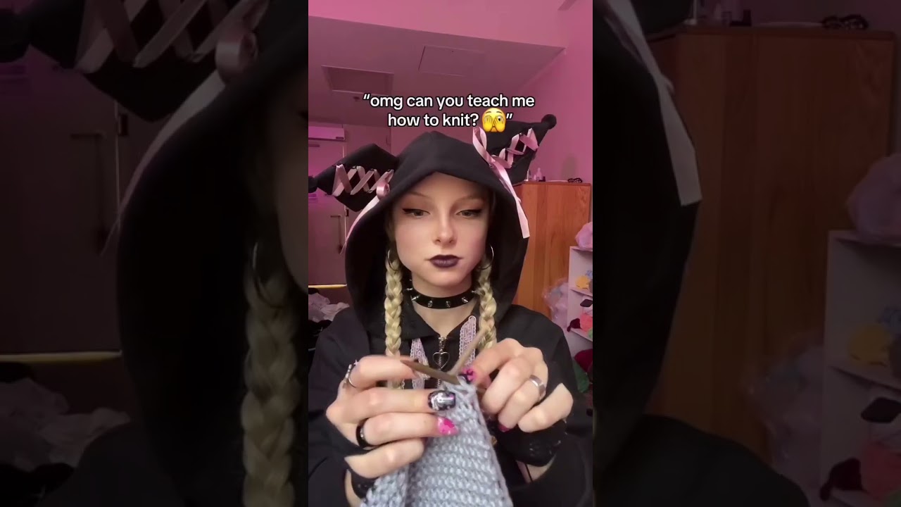 y’all have been asking for a tutorial! 🤣 knitting: the only socially acceptable way to channel