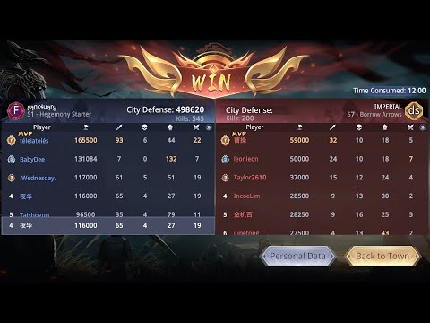 Guild War 4 March 2023 Session 7 - S1 sanctuary vs S7 IMPERIAL - Dynasty Legends 2