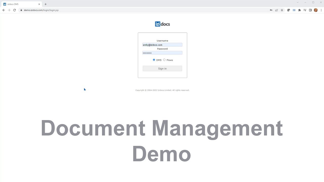izidocs Document Management Solution Demo