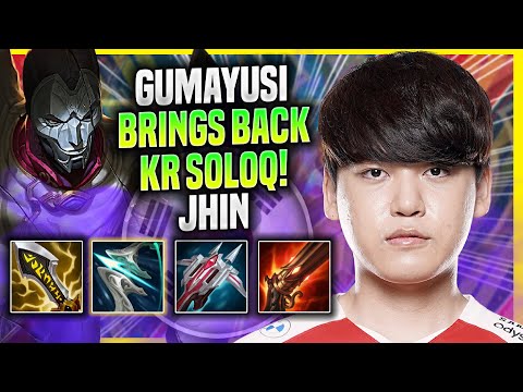 GUMAYUSI BRINGS BACK JHIN IN KR SOLOQ! - T1 Gumayusi Plays Jhin ADC vs Yasuo!