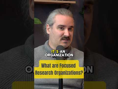 How to address big scientific questions - Focused Research Organizations