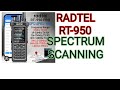 Radtel RT 950 Scanning With Spectrum Including Airband