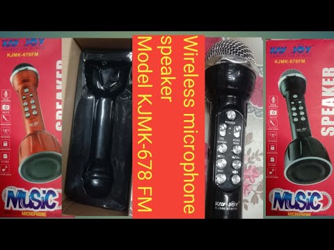 Wireless microphone speaker latest model KJMK-678FM ज़रूर देखें