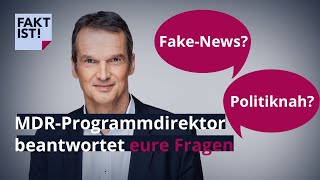 Fragen zur Pressefreiheit: Das antwortet MDR-Programmdirektor Klaus Br