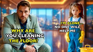 Little Girl cleaned an office until a Millionaire CEO noticed her and learned WHY.
