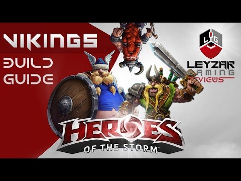 Heroes of the Storm (Gameplay) - The Lost Vikings Build Guide Tutorial (HotS Lost Vikings Gameplay)