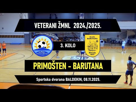 VETERANI ŽMNL: PRIMOŠTEN - BARUTANA  3:0, 08.11.2025.