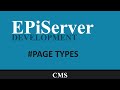 EPiServer Developement 2 Page Types
