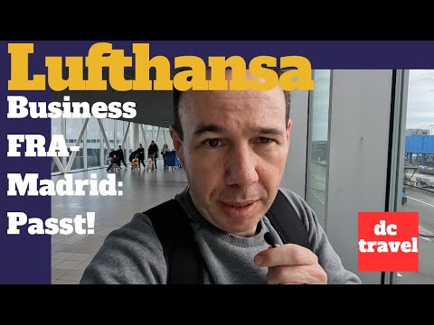 Lufthansa Frankfurt - Madrid: Lounge mit Aussicht u. Cooler Flug in Business (Flight Review Deutsch)