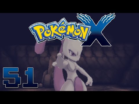 Let's Play Pokemon X Part 51 Catching Mewtwo & Mega Mewtwo X - Gameplay Walkthrough