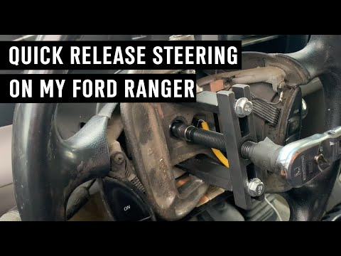 How To Install NRG Aftermarket Steering Wheel with Quick Release - Ford Ranger