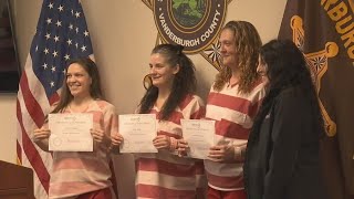 A graduation from the Vanderburgh County Jail's substance abuse program