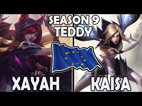 SKT Teddy XAYAH vs KAISA [ ADC ] Lol Challenger EUW