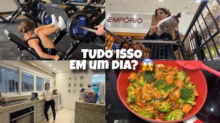Passe o dia comigo | Treino intenso + faxina + receitas fáceis para a semana 🥙🍖
