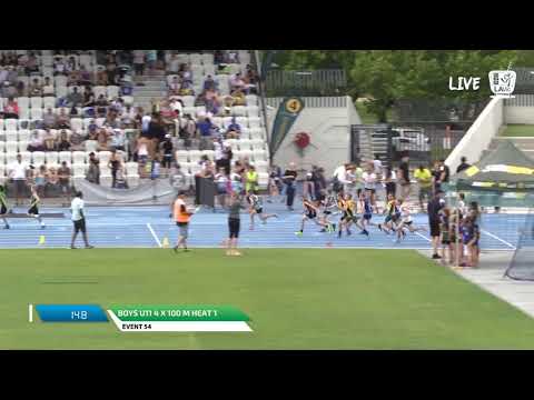Boys U11 4 x 100m Heat 1 - 2018 SUBWAY State Relay Championships // LAVicTV