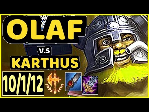 CINKROF (OLAF) vs KARTHUS - 10/1/12 KDA JUNGLE GAMEPLAY - EUW Ranked GRANDMASTER