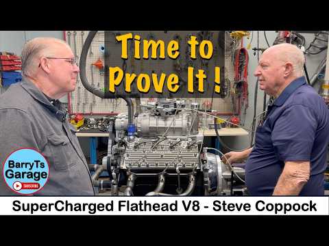 We DYNO a Supercharged Flathead Ford! - Steve Coppock w Ed Smith, Klein Engines & #barryt