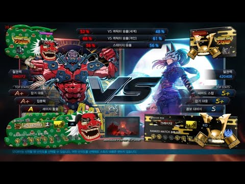 hazuremetal (gigas) VS eyemusician (kunimitsu) - Tekken 7 5.00