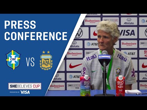 SHEBELIEVES CUP POST-MATCH REACTION: Pia Sundhage | Brazil vs. Argentina | 02-18-21