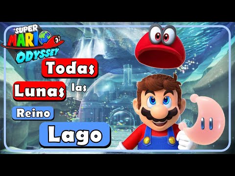 100% Guide - ALL POWER MOONS 🌙 Lake Kingdom | Mario Odyssey 🌎