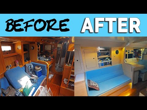 Total Sailboat Refit (interior, electronics, B&G navigation system) Part 3 - Sailing Ep 201