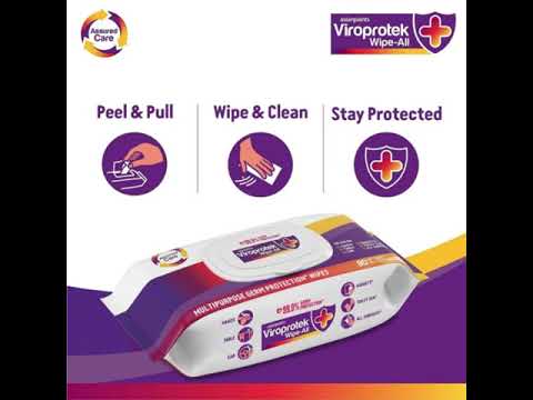 Asian Paint Viroprotek Disinfectant Wipes Pack Of 25