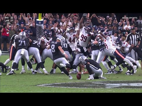 BEARS BLOCK FG TO WIN THE GAME!