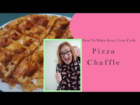 Easy Keto Pizza Chaffle | How To Make Keto / Low Carb Pizza Chaffle