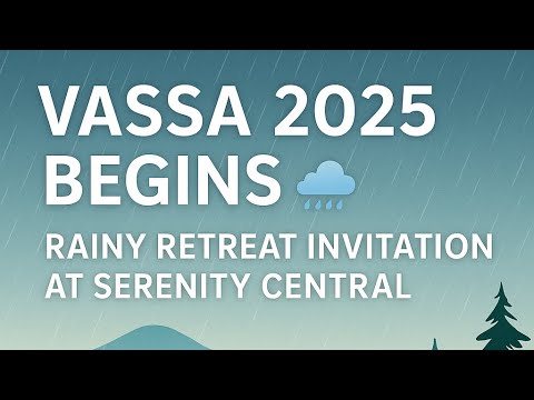 Vassa 2025 Invitation Ceremony | Rainy Retreat Begins at Serenity Central of Vermont