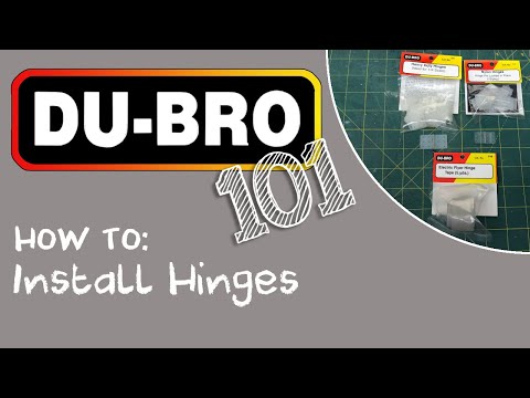 Du-Bro 101 – How To Install Hinges on RC airplanes