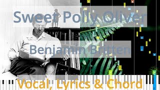 🎹Sweet Polly Oliver, Chord &amp; Lyrics, Benjamin Britten, Synthesia Piano