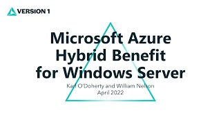 Azure Hybrid Benefit for Windows Server
