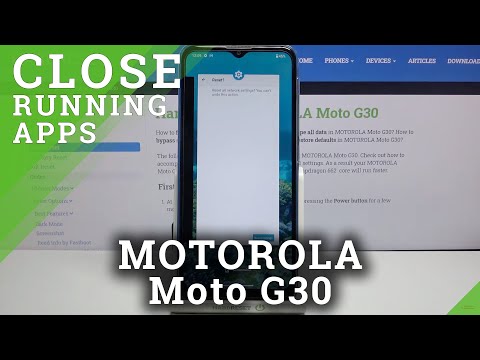 How to Close Background Applications in Motorola Moto G30 - Turn Off Running Apps