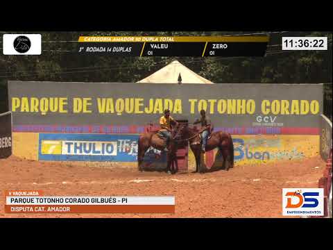 DISPUTA CATEGORIA AMADOR  DA  V - VAQUEJADA PARQUE TOTONHO CORADO GILBUÉS - PI