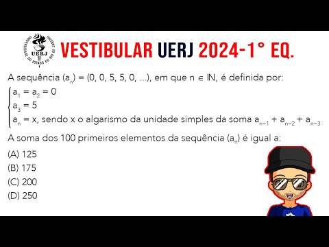 Vestibular Uerj 2024 Prova Resolvida Questão 28 Sequência Numérica