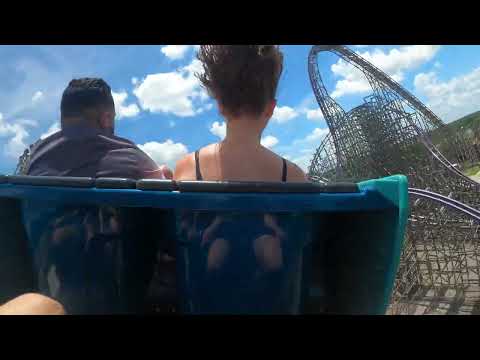 Back row point of view footage of Iron Gwazi
