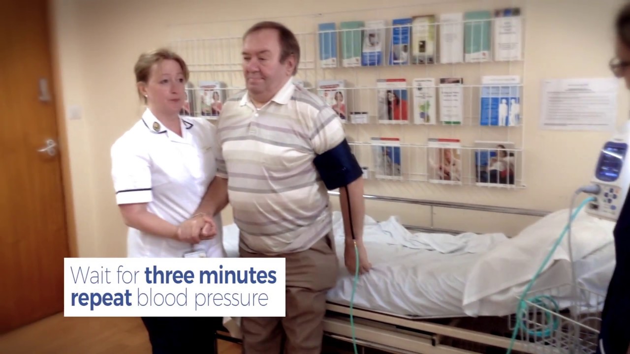 Lying and standing blood pressure