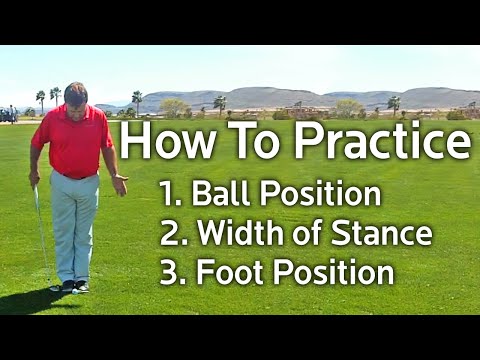 How To Practice Ball Position, Width of Stance and Foot Position