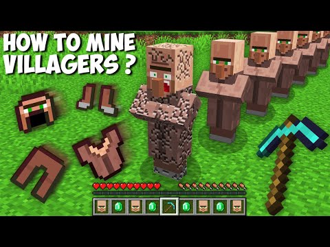 How to MINE VILLAGER AND GET RAREST ARMOR in Minecraft ? SUPER SECRET ARMOR !