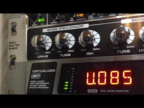 Behringer SX3040 🎧 Excitador Armónico Ajuste de Controles con Muestra de Audio