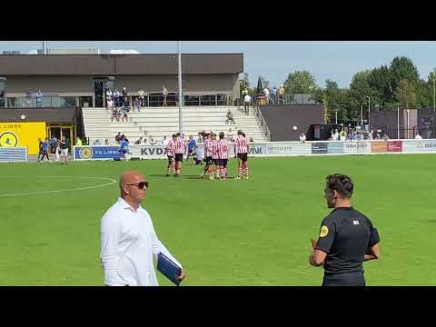 Sparta Mars tijdens F C Lisse - Jong Sparta