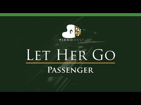 Passenger - Let Her Go - LOWER Key (Piano Karaoke Instrumental)