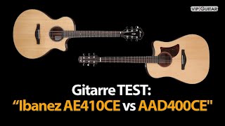 Video thumbnail for Gitarre: Doppeltest Ibanez AE410-LGS vs AAD400CE-LGS Advanced Acoustic by Horst Keller VIP-Guitar