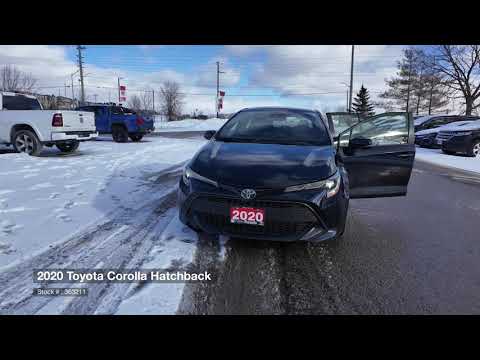 2020 Toyota Corolla Hatchback CVT in Blue for sale at Aurora Toyota in Aurora, ON