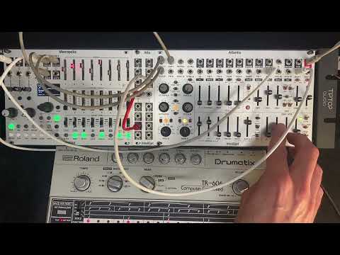 Intellijel Atlantix & Metropolix With Roland TR 606 Analog Drum Machine