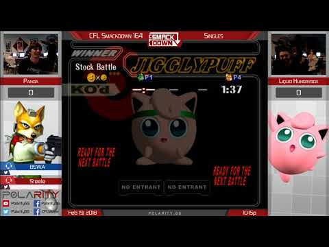 CFL Smackdown 164 Melee - Panda (Fox) vs Liquid`Hbox (Puff) - Singles
