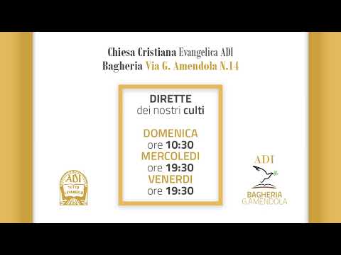 Culto di Domenica 11/07/2021