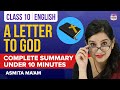 A Letter To God Class 10 English Complete Chapter Summary Under 10 Mins CBSE Class 10 Boards 2023