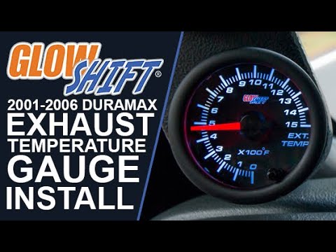 Installation | GlowShift EGT Pyrometer Gauge for 2001-2006 6.6 GM Duramax Allison 1000 Transmission