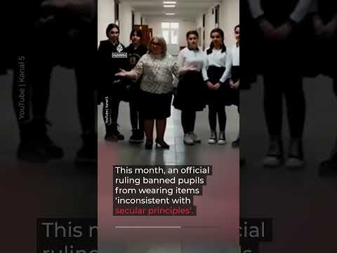 Hijabi students turned away from school in Azerbaijan | AJ #shorts